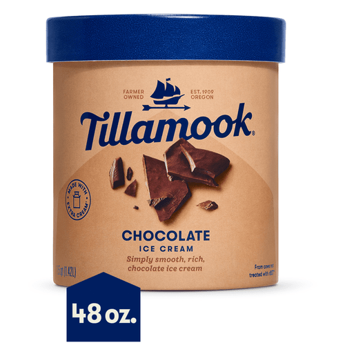 Tillamook Original Premium Chocolate Ice Cream, 48 Fl Oz