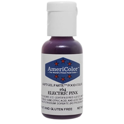 Americolor, Soft Gel Paste Food Color, Electric Pink .75 Oz