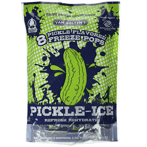 Van Holten's Pickle-ice Pickle Flavored Ice Pops, 6 Bg [pack Of 6]