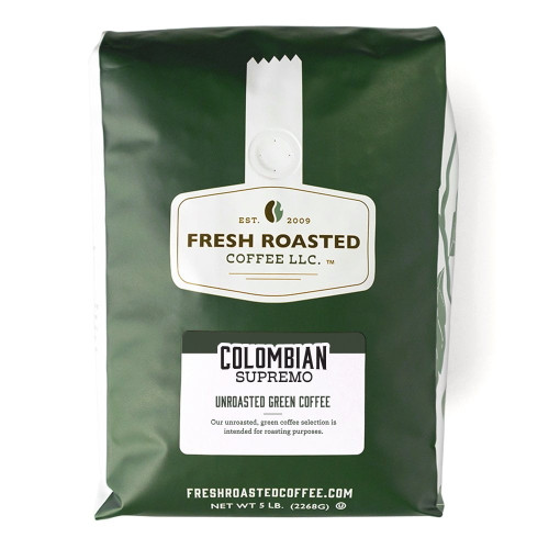 Fresh Roasted Coffee, Green Colombian Swiss Water Decaf Coffee Beans, 80 Oz
