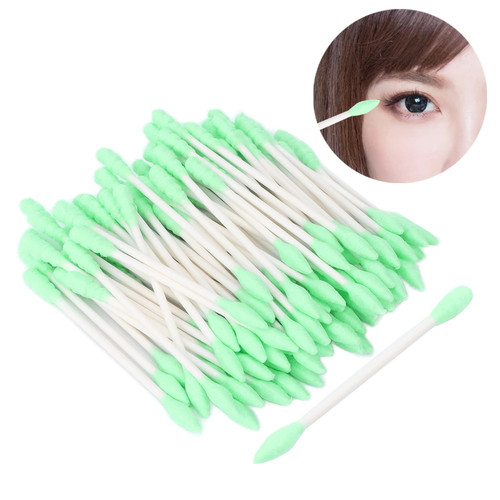 Estink 100pcs Makeup Double Tip Swab Disposable Colorful Double Tips Cotton Swabs Cosmetic Swab For Women,double Pointed Swab,makeup Cotton Swabs