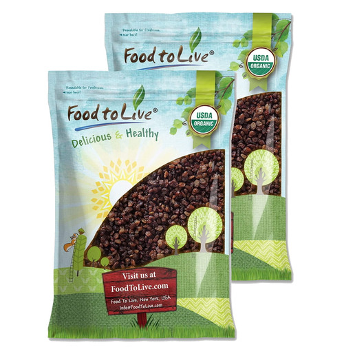 Organic Turkish Thompson Seedless Raisins, 16 Pounds — Non-gmo, Raw, Vegan — By Food To Live