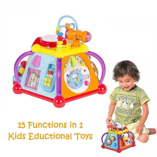 Play Baby Toy's Incredible Six Sided Activity Center For Babies And Toddlers -non Stop Activities For Developing All Five Senses, Baby Toy Center Fun Time Play Time