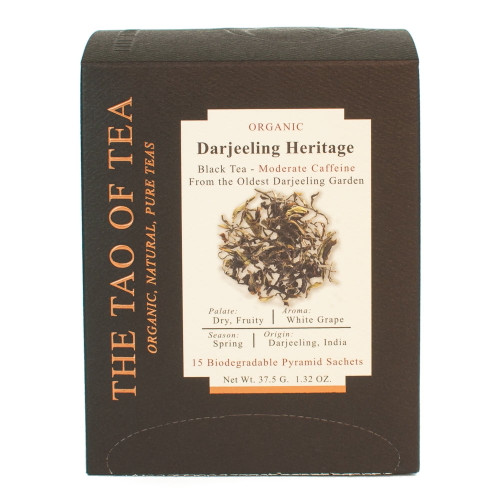 The Tao Of Tea Organic Darjeeling Heritage Black Tea Bags, 15 Ct