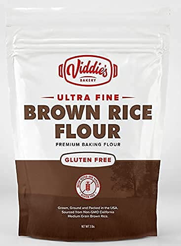 Viddie's Bakery Ultra Fine Brown Rice Flour - Gluten Free (3 Pound Bag)