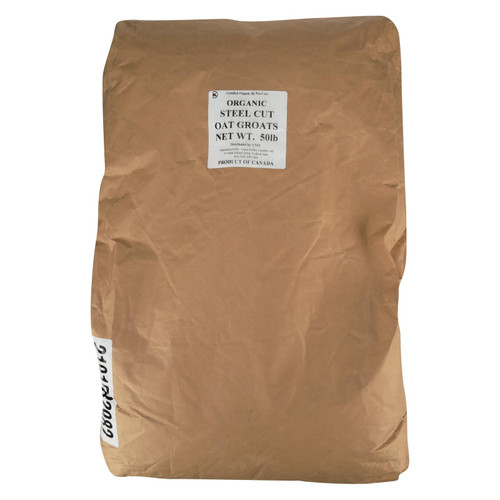 Bulk Grains Organic Steel Cut Oats - Single Bulk Item - 50lb