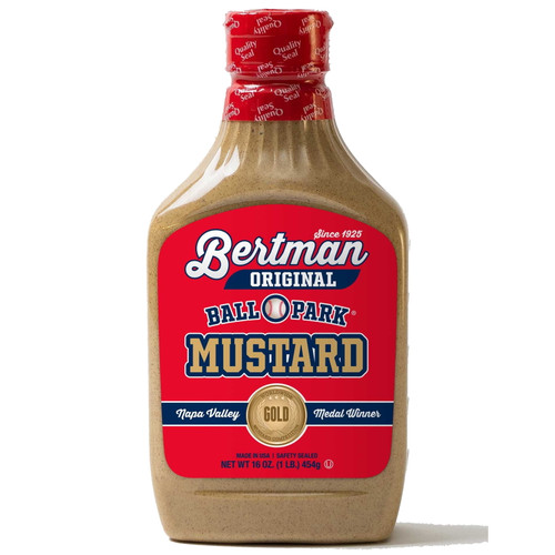 Bertman, Original Ball Park Brown Mustard, 16oz (1lb)