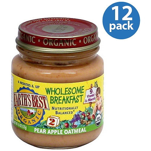 Earth's Best Organic Pear Apple Oatmeal