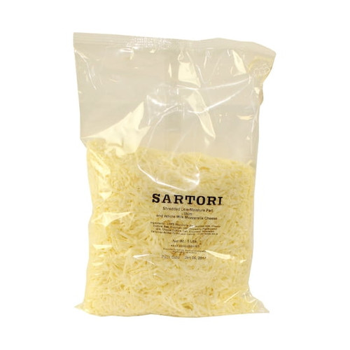 Sartori Foods Shredded Mozzarella Cheese, 5 Pound - 6 Per Case.
