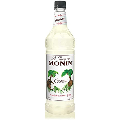 Monin - Coconut Syrup, Sweet And Rich, Great For Cocktails And Smoothies, Gluten-free, Vegan, Non-gmo (1 Liter)