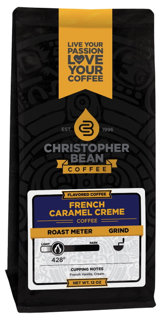 French Caramel Creme Flavored Decaf Ground Coffee, 100% Arabica, No Sugar, No Fats, Made With Non-gmo Flavorings, 12-ounce Bag