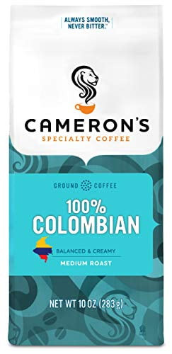 Cameron's Coffee Roasted Ground Coffee Bag, 100% Colombian, 10 Ounce