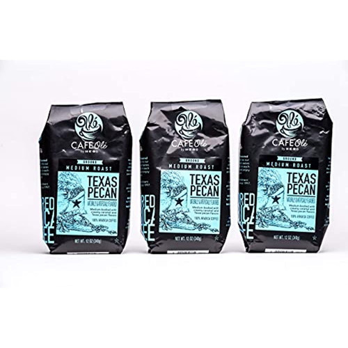 Heb Cafe Ole Ground Coffee 12oz Bag (pack Of 3) (texas Pecan)