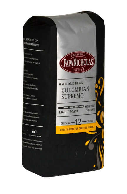 Papanicholas Coffee Colombian Supremo 12oz Bag