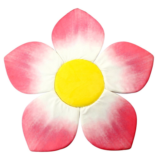 Vocheer Flower Shape Baby Bath Pad, Comfort Bathtub Mat For Unisex Newborn 0-6 Months, Light Pink