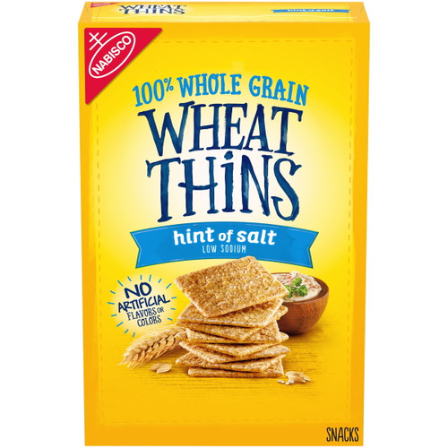 Wheat Thins Hint Of Salt Low Sodium Whole Grain Wheat Crackers, 8.5 Oz