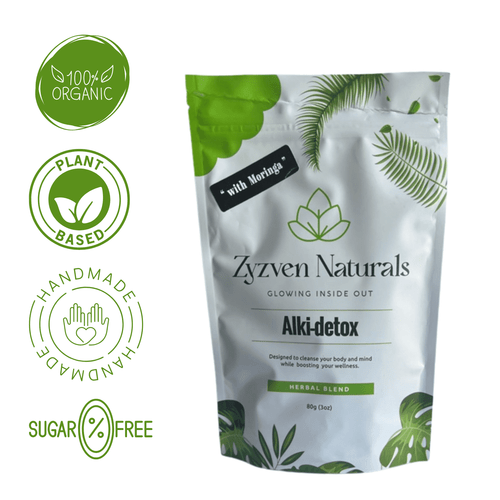 Zyzven Naturals Alki-detox Herbal Infusion Loose Leaf Tea 80g Pack, Sugar & Caffeine Free