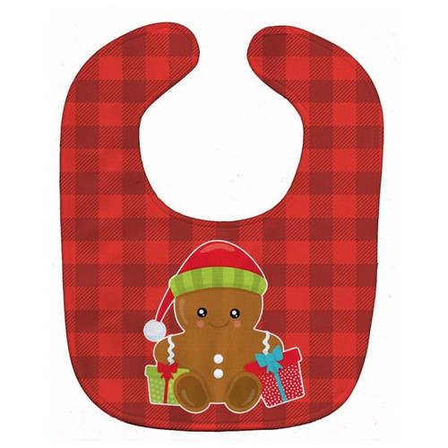 Christmas Gingerbread Presents Baby Bib