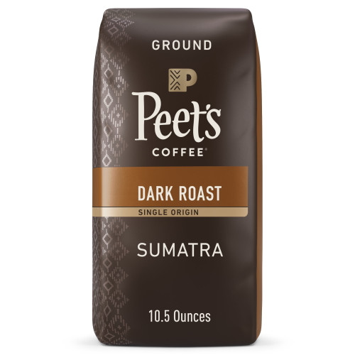 Peet's Coffee Single Origin Sumatra Dark Roast Ground Coffee, 10.5 Oz Bag