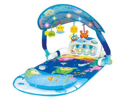 Winfun Magic Lights And Musical Play Gym - Multi Color - Newborn And Up