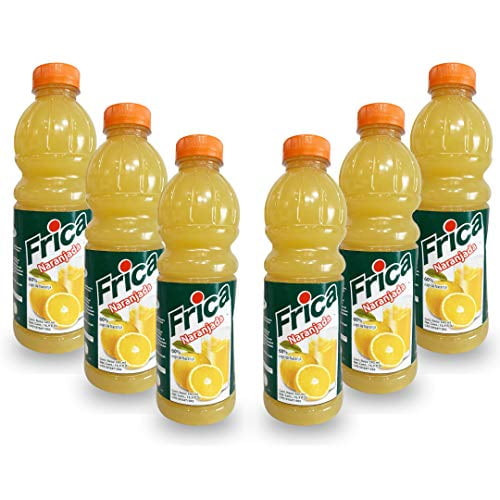 Frica Jugo De Naranja (6 Pack) / Frica Orange Juice 500ml Each Bottle (6 Pack)