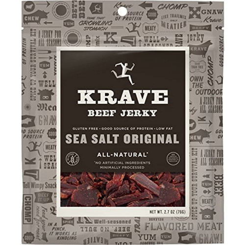 Krave Jerky Beef, Sea Salt, 2.7 Ounce