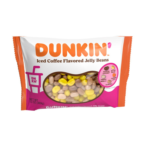 Frankford's Dunkin Iced Coffee Flavor Jelly Beans Bag 13 Ounces
