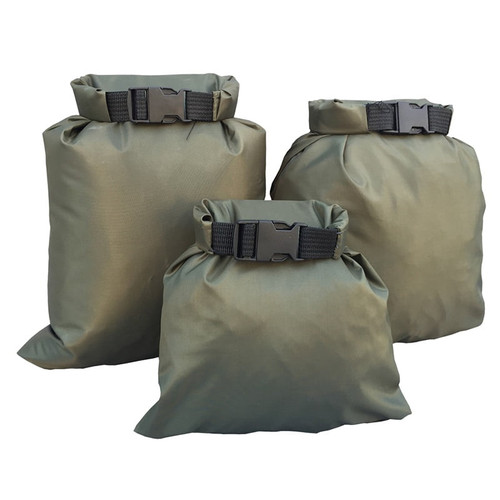 Zupora Outdoor 3pcs/set Carrying Valuable Perishable 30d Ultra-high Quality Dupont Cordura Coated Silico Green Waterproof Bags