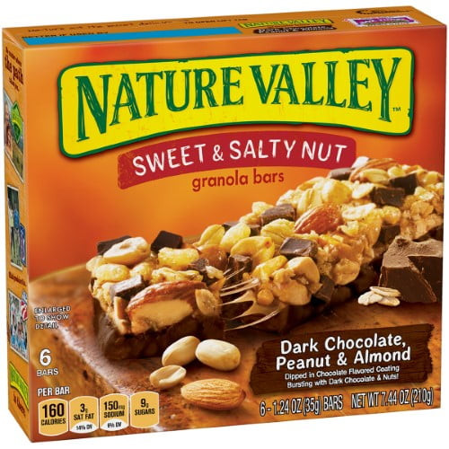 Nature Valley Sweet & Salty Nut Dark Chocolate, Peanut & Almond