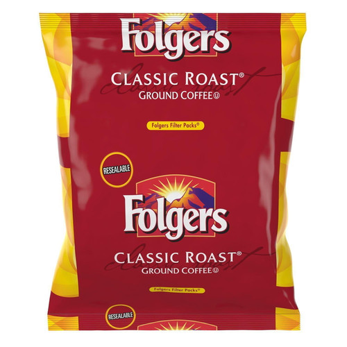 Folgers Classic Roast Ground Coffee, Filter Packs (0.9 Oz., 40 Ct.)