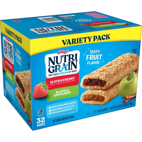 Nutri-grain Soft Baked Breakfast Bars, Variety Pack, 41.6 Oz, 32 Count