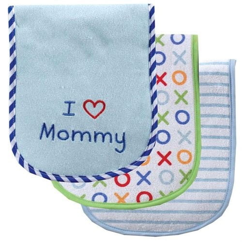 Luvable Friends Baby Boy And Girl Burp Cloths, 3-pack