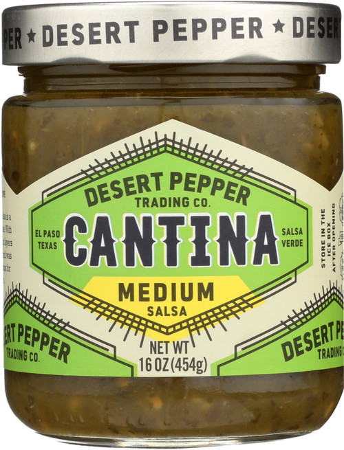 (6 Pack)dessert Pepper Cantina Medium Green Salsa, 16 Oz.