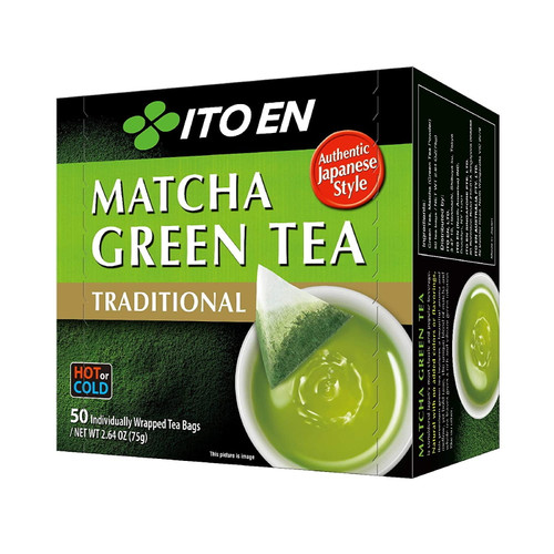 Ito En Traditional Matcha Green Tea 50 Count Zero Calories, Caffeinated-