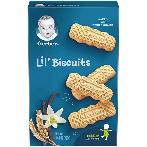 Gerber Graduates Lil' Biscuits, Vanilla Whea - 4.44 Oz, 2 Count