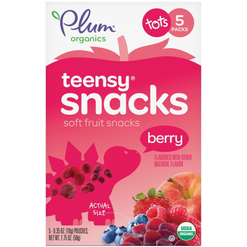 Plum Organics Organic Teensy Fruits™ Soft Real Fruit Snacks Berry -- 1.75 Oz