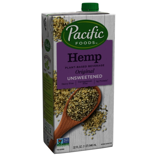 Pacific Foods Hemp Original Unsweetened Plant-based Beverage, 32oz