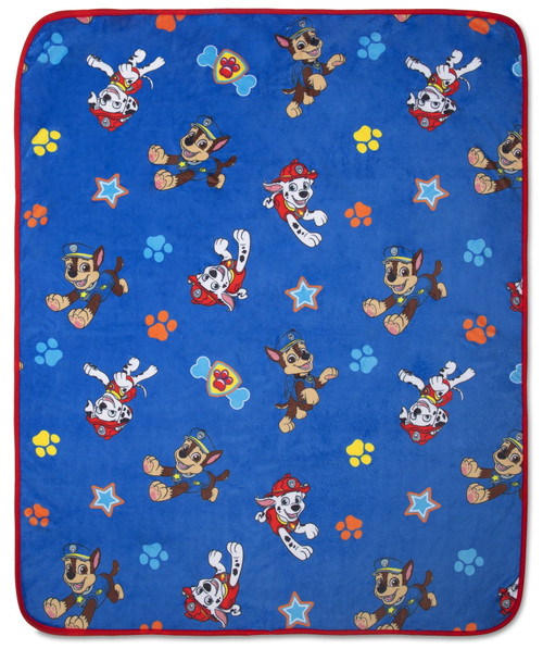 Paw Patrol 30" X 43" Coral Plush Toddler Blanket