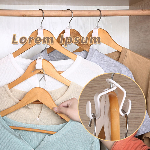 Valseel Storage Space Wardrobe Hanger Multifunction Hook Plastic Hook Wardrobe Hanger