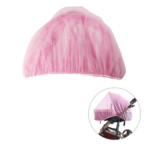 Nuolux Baby Mosquito Net Mesh Insect Bug Cover For Strollers Carriers Car Seats Cradles (pink)