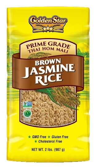 Golden Star Prime Grade Thai Hom Mali Brown Jasmine Rice, 2 Lb