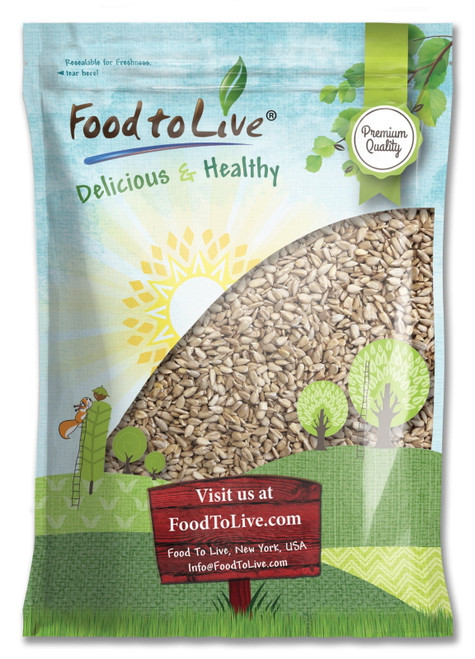 Food To Live, Raw Sunflower Seeds, Non-gmo Verified, 5 Pounds, Vegan