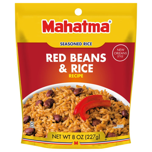 Mahatma Red Beans And Rice, Cajun Style Rice And Beans, 8 Oz Bag