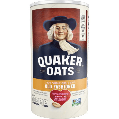 Quaker 100% Whole Grain Old Fashioned Rolled Oats Canister - 18oz
