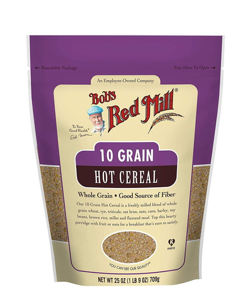 Bob's Red Mill, 10 Grain Hot Cereal, Whole Grain, 25 Oz Pack Of 4