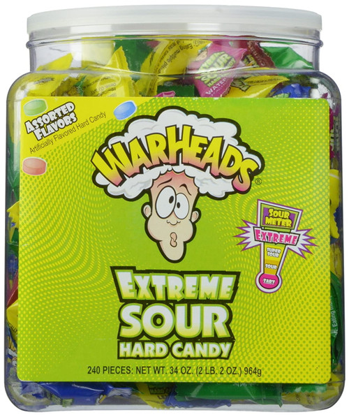 Warheads Extreme Sour Hard Candy (pack Of 240)