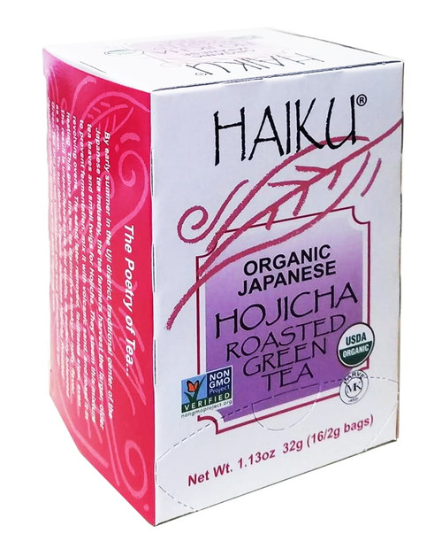 Haiku Organic Japanese Hojicha Roasted Green Tea, 16 Teabags