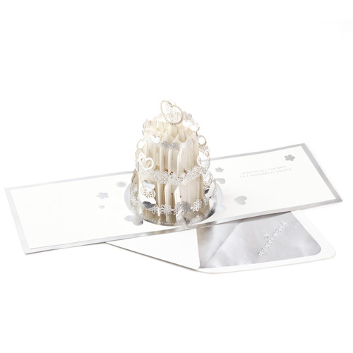 Hallmark Signature Paper Wonder Pop Up Engagement, Bridal Shower, Wedding Card (wedding Cake)