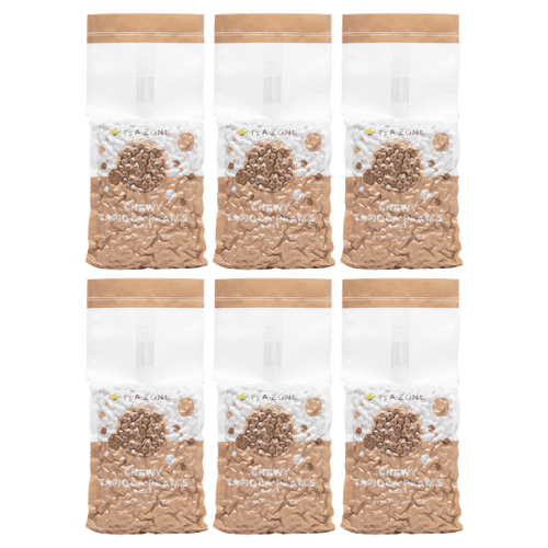 Tea Zone A2000 Chewy Tapioca Boba For Beverage, Dessert, Boba Tea, Need Cooked Not Instand Food- Case (6 Bags)