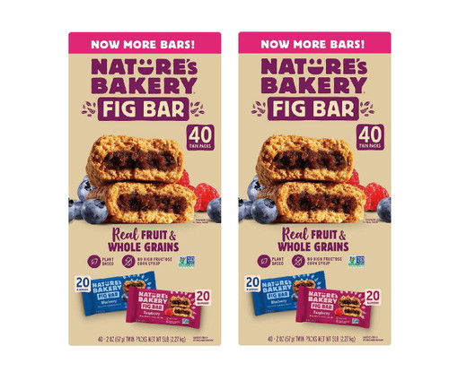 Nature's Bakery Fig Bar, Variety Pack, 2 Oz, 40 Ct 2pk